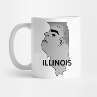 A funny map of Illinois 2 Mug